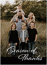 Select a verse or write your own. Season of Thanks Photo Card D1700U-4B
